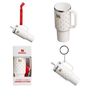 Stanley Mini Quencher H2.0 Tumbler Ornament Frost Polka Dots Keychain